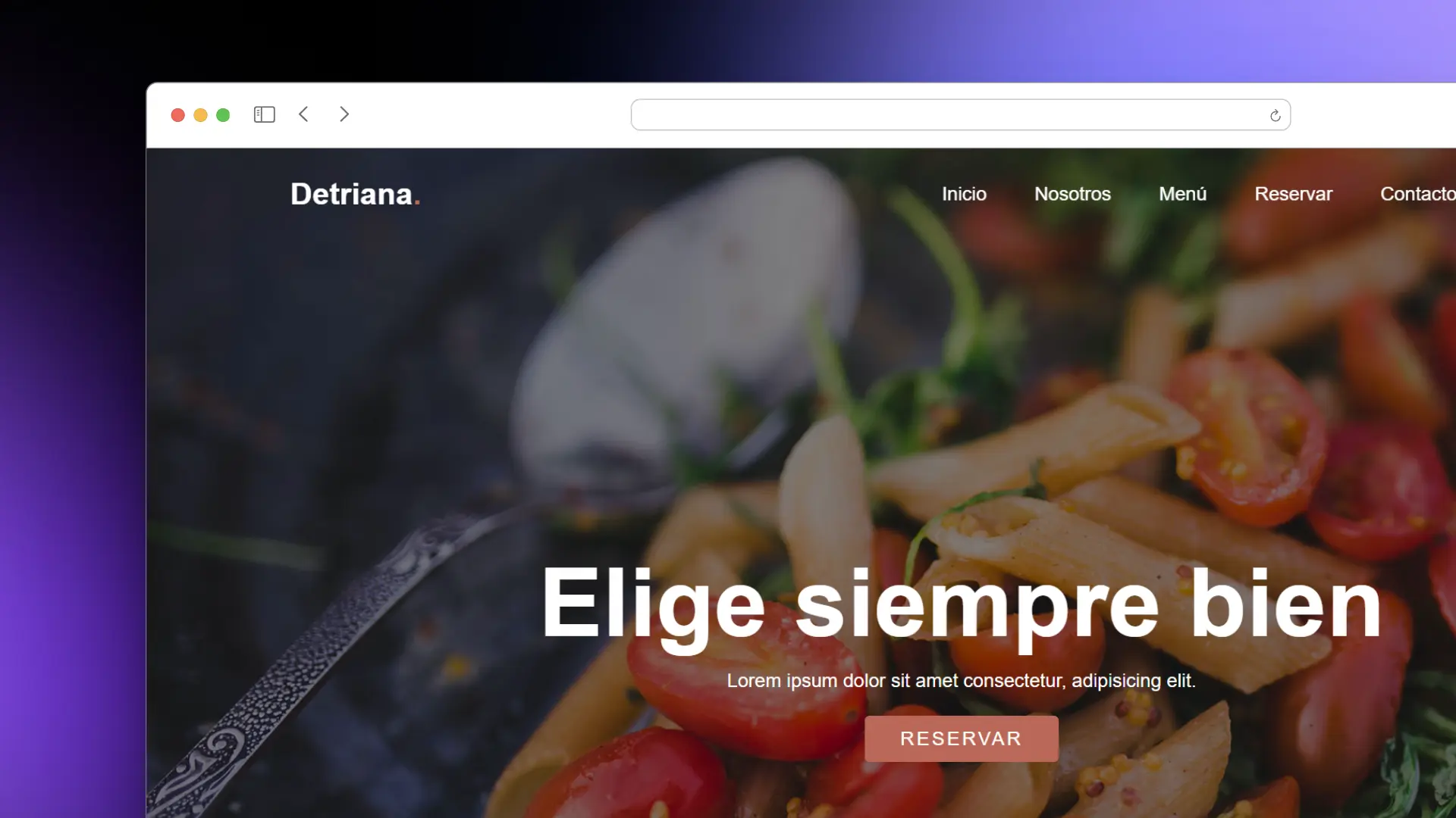 Captura de pantalla del proyecto /proyects/restaurante.webp